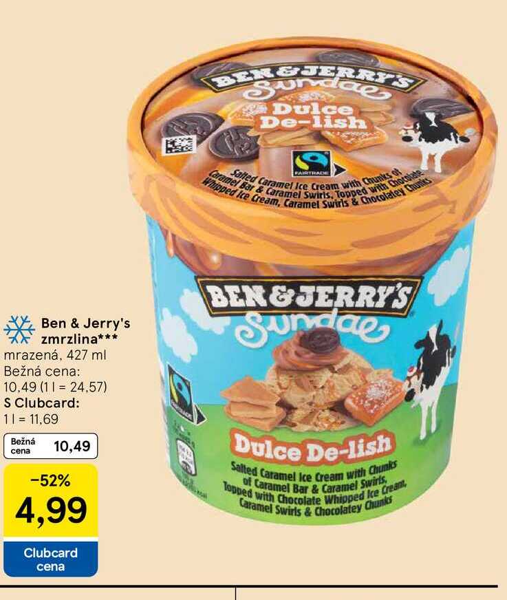 Ben & Jerry's zmrzlina mrazená, 427 ml 