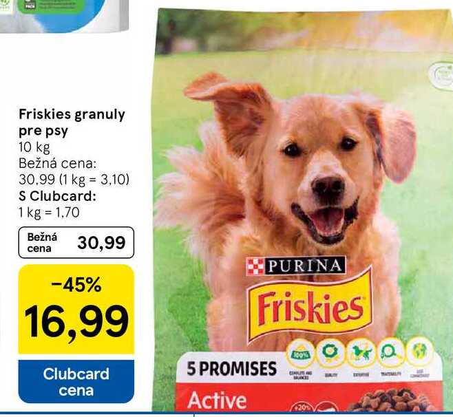 Friskies granuly pre psy 10 kg 