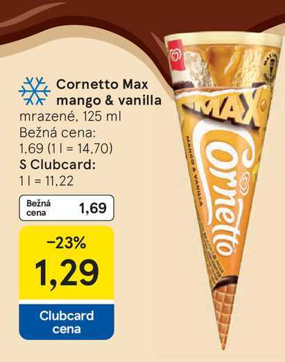 Cornetto Max mango & vanilla mrazené, 125 ml