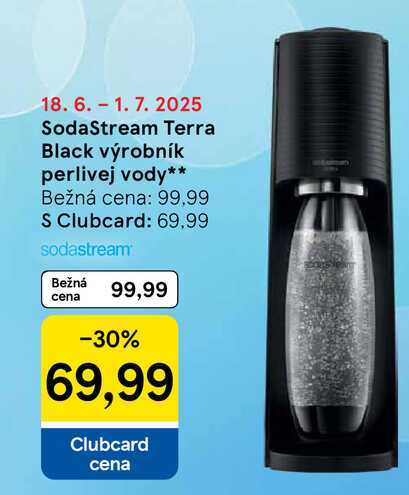 SodaStream Terra Black výrobník perlivej vody