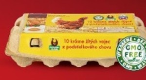 Krásne žlté vajcia