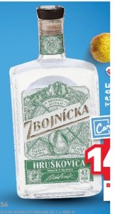 Zbojnícka Destilát hruškovica alk.