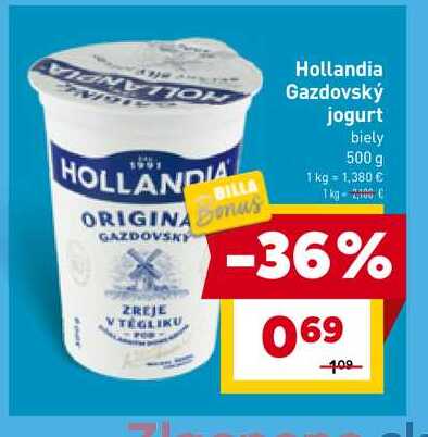 Hollandia Gazdovský jogurt biely 500 g 