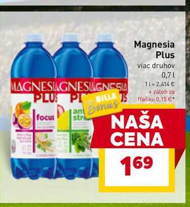 Magnesia Plus viac druhov 0,7l