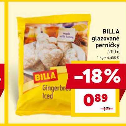 BILLA glazované perníčky 200 g