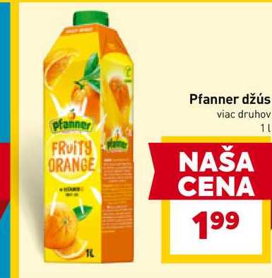 Pfanner džús viac druhov 1L