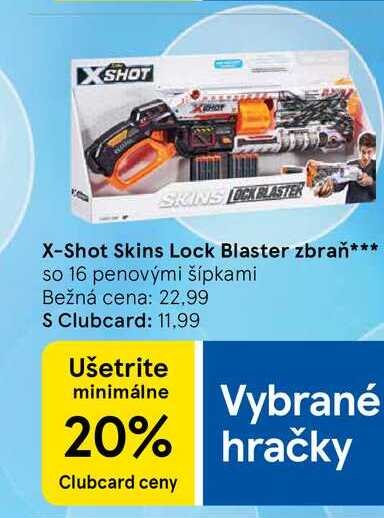 X-Shot Skins Lock Blaster zbraň so 16 penovými šípkami