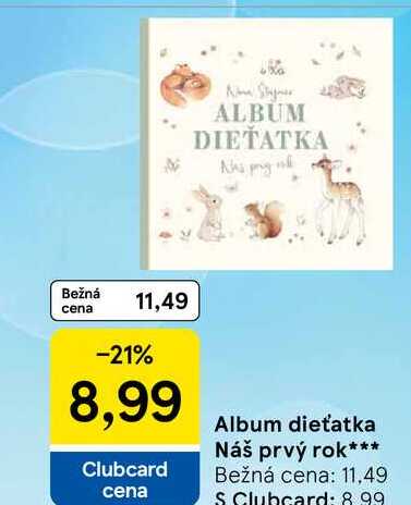 Album dieťatka Náš prvý rok