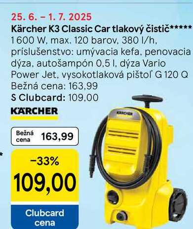 Kärcher K3 Classic Car tlakový čistič