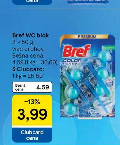 Bref WC blok 3 × 50 g


