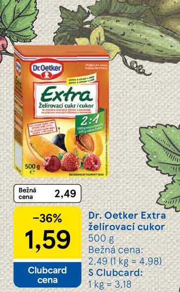 Dr. Oetker Extra Zelirovaci cukr/cukor 2:1 