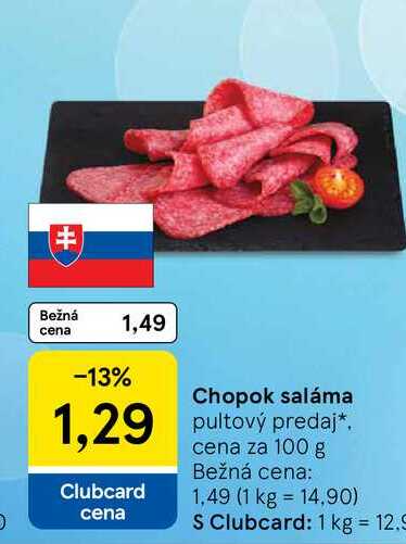 Chopok saláma 100 g 