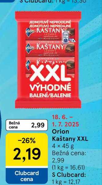 Kaštany XXL 4 x 45 g  
