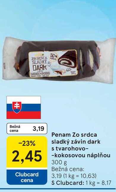 Penam Zo srdca sladký závin 300 g