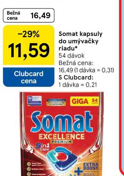 Somat kapsuly do umývačky riadu, 54 dávok 