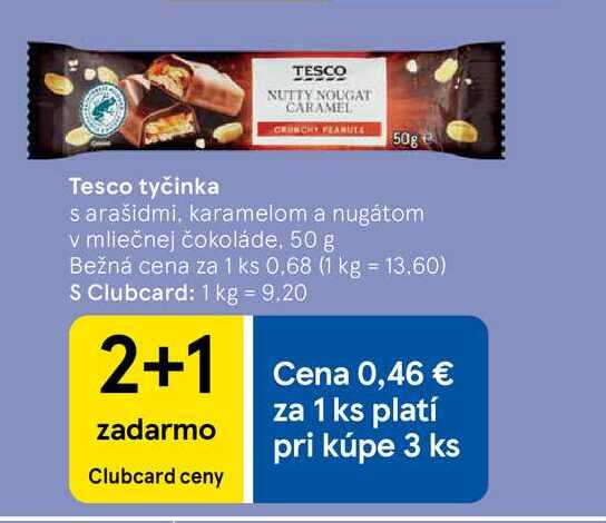 Tesco tyčinka, 50 g