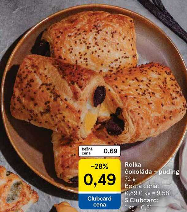 Rolka čokoláda - puding, 72 g