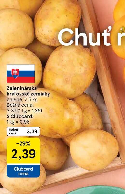 Zeleninárska kráľovské zemiaky, 2,5 kg 