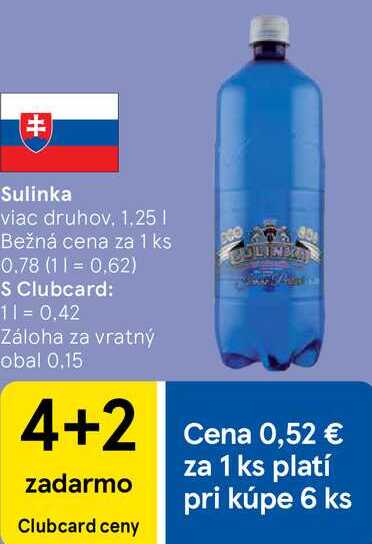Sulinka, 1,25 l