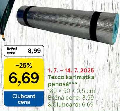 Tesco karimatka penová
