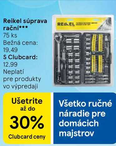Reikel súprava rační, 75 ks