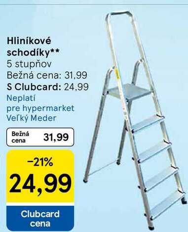 Hliníkové schodíky