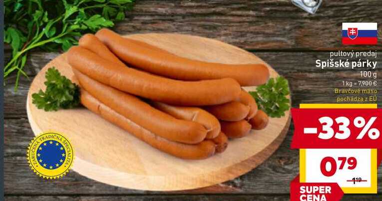 Spišské párky 100 g 