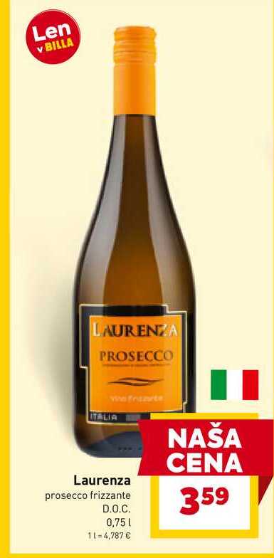 Laurenza prosecco frizzante D.O.C. 0,75l 