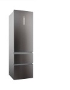 Chladnička s mrazničkou Haier HTW5620CNMP čierna/nerez