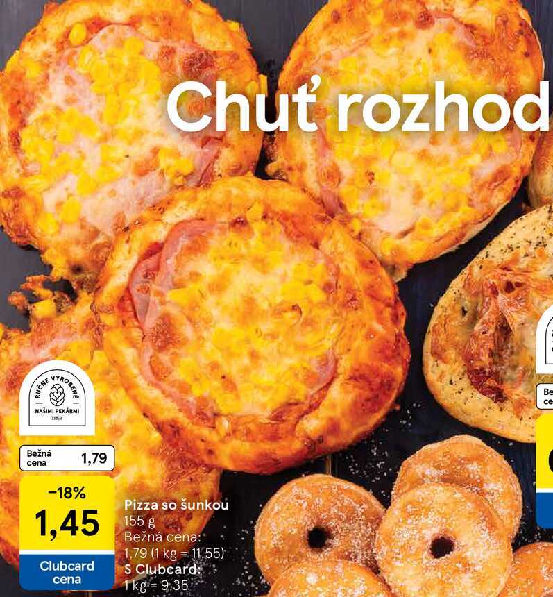 Pizza so šunkou, 155 g