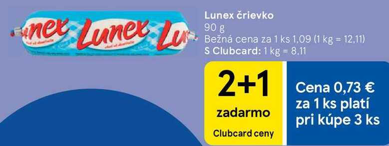 Lunex črievko, 90 g