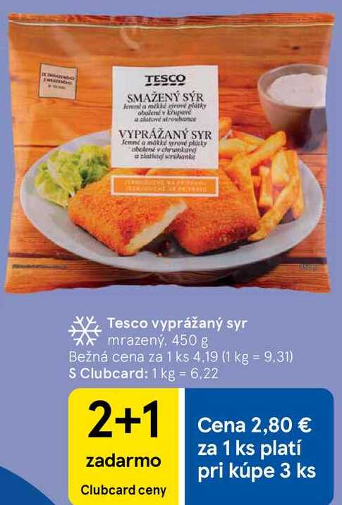 Tesco vyprážaný syr, 450 g 
