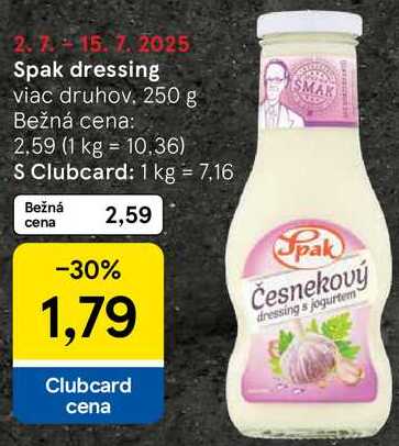 Spak dressing, 250 g 