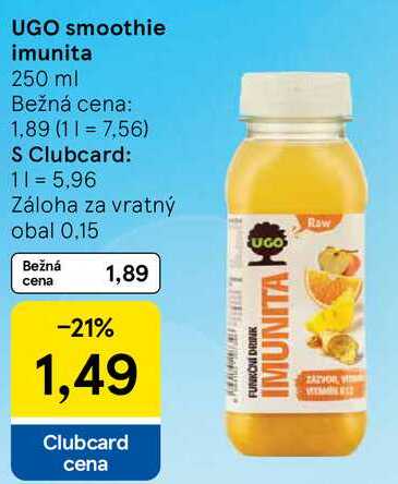 UGO smoothie imunita, 250 ml 