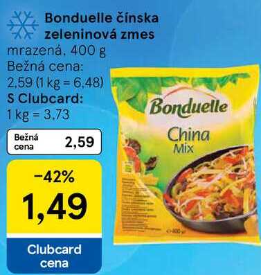 Bonduelle čínska zeleninová zmes, 400 g 