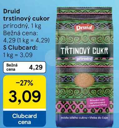 Druid trstinový cukor, 1 kg 