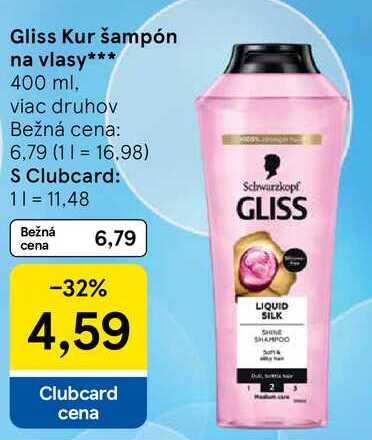 Gliss Kur šampón na vlasy, 400 ml