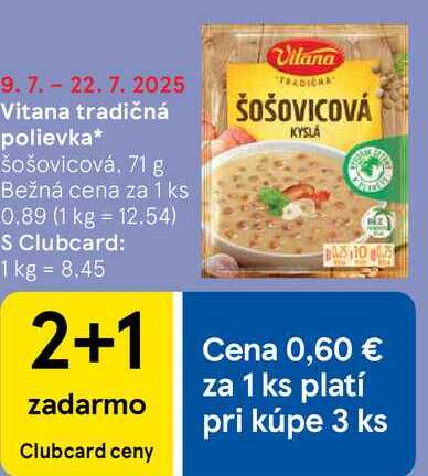 Vitana tradičná polievka, 71 g