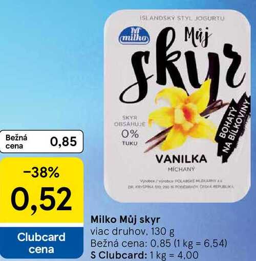 Milko Můj skyr, 130 g