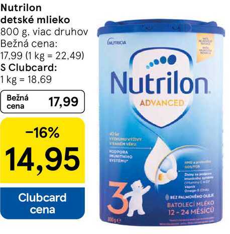 Nutrilon detské mlieko, 800 g
