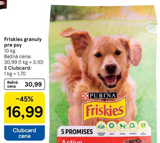 Friskies granuly pre psy, 10 kg 