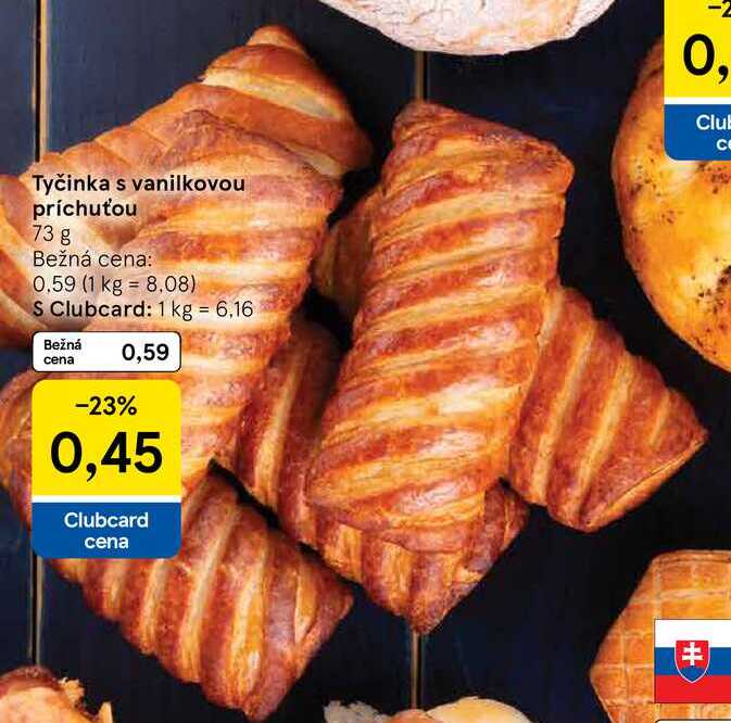 Tyčinka s vanilkovou príchuťou, 73 g