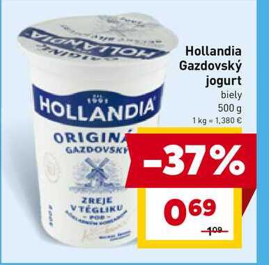 Hollandia Gazdovský jogurt biely 500 g  v akcii