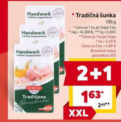 Tradičná šunka 100 g 
