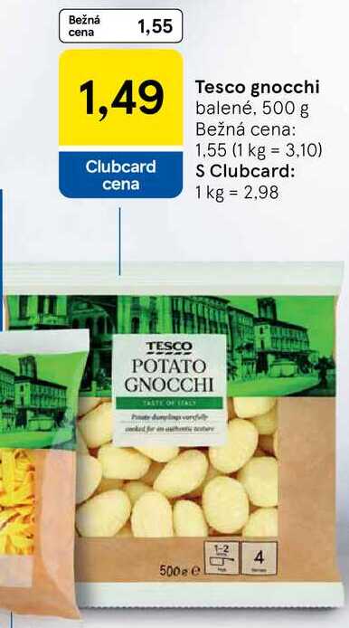 Tesco gnocchi, 500 g 