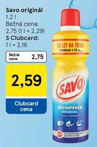 Savo originál, 1,2 l