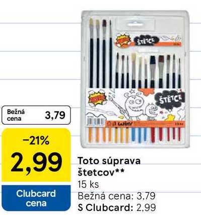 Toto súprava štetcov