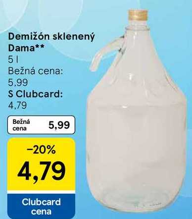 Demižón sklenený Dama