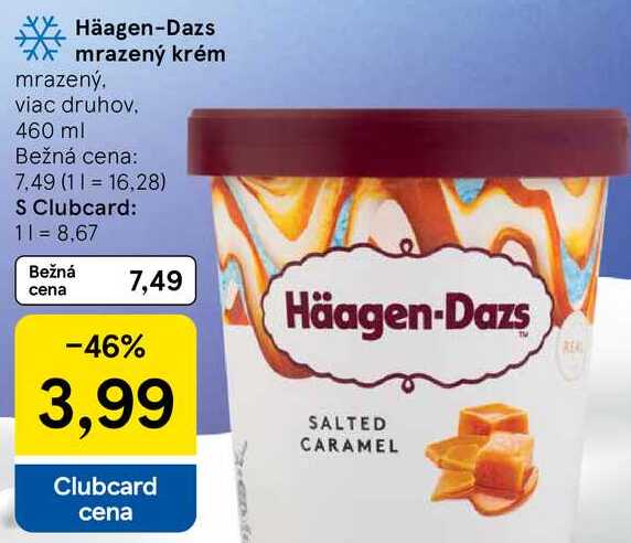 Häagen-Dazs mrazený krém, 460 ml 