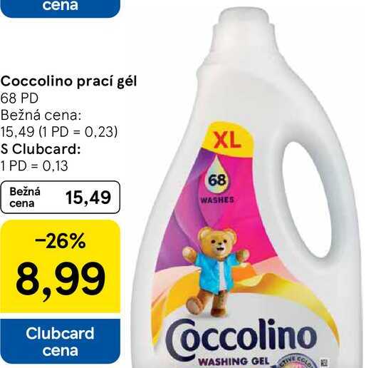 cena Coccolino prací gél, 68 PD 